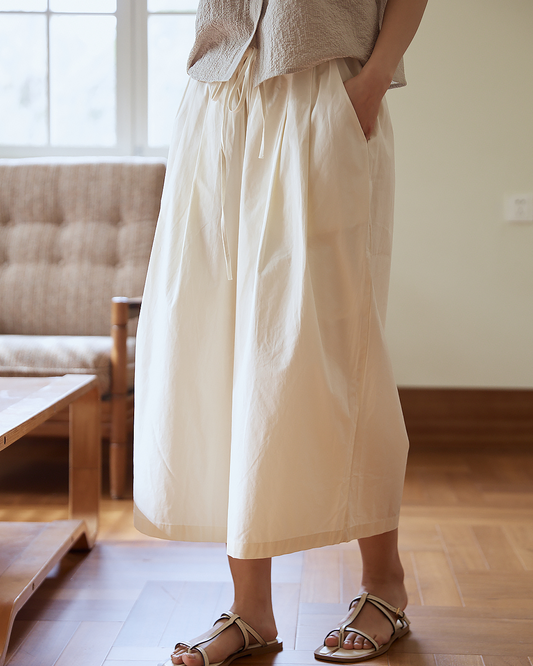 クロップドストラップストレートパンツ 2473