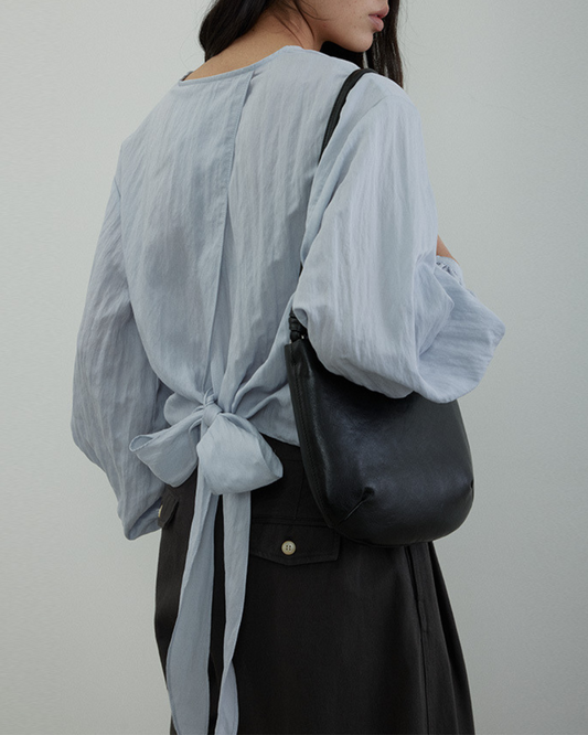 ランタンスリーブバックリボンブラウス 2019