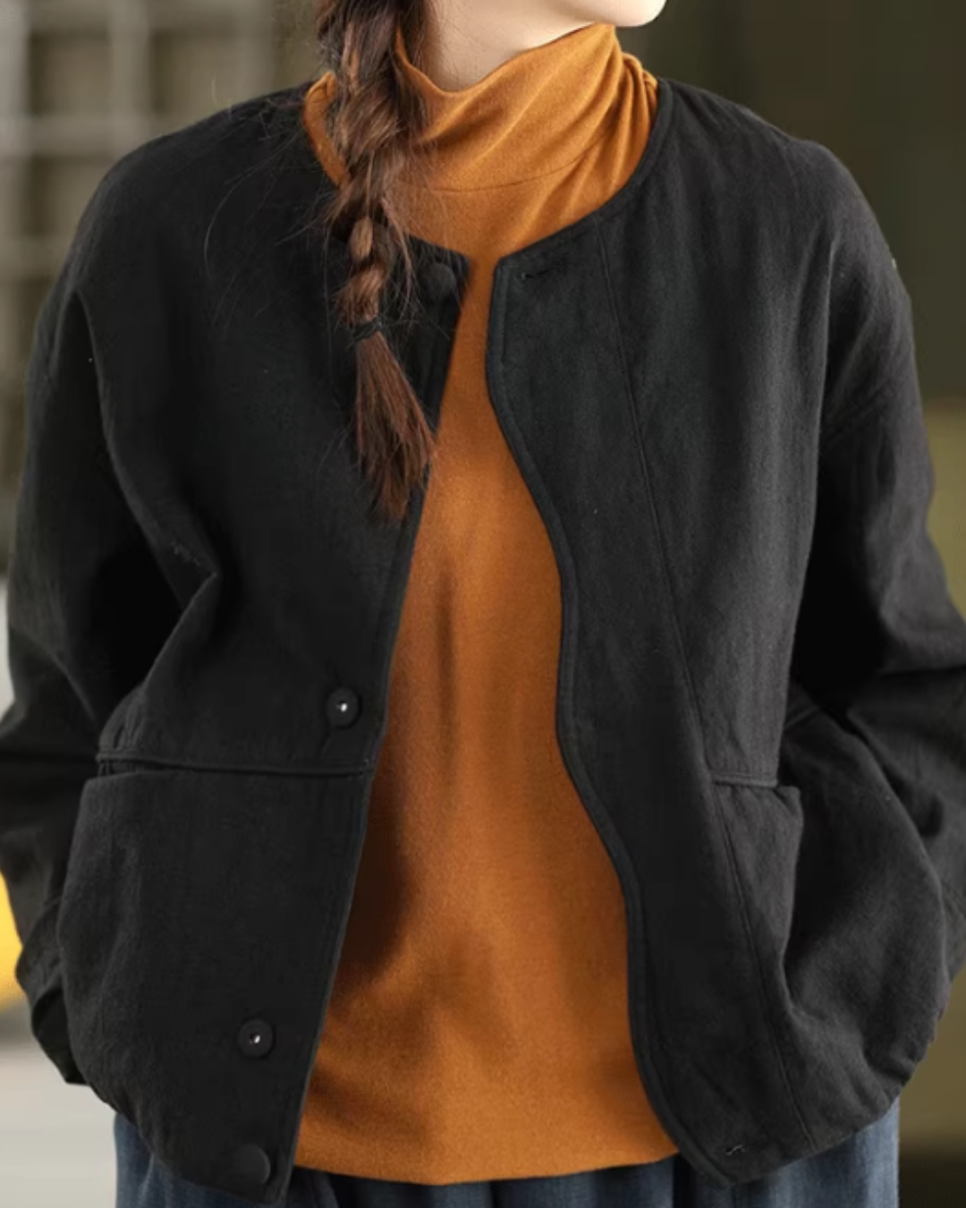 ウェーブデザインキルティングジャケット 2778