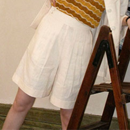 ナチュレクラシックタックハーフパンツ 1203