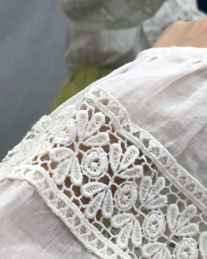 刺繍レースブラウス 1110