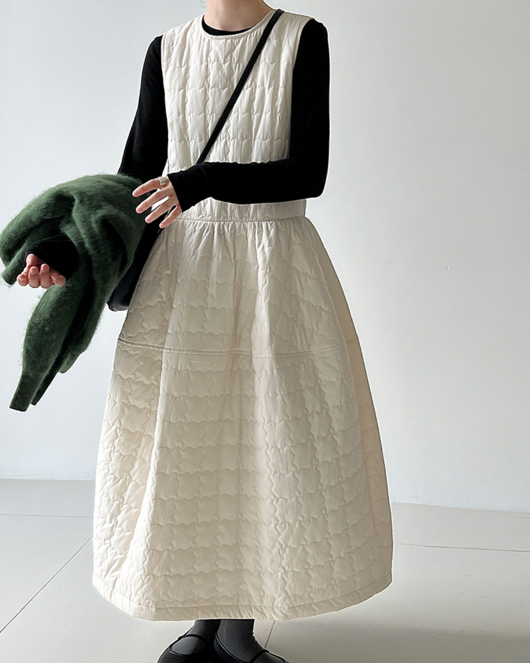 キルティングバックリボンワンピース 2768
