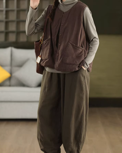 ビックポケットリラクシーキルティングベスト 2771