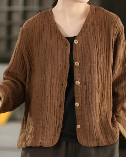 Vネックライトカーディガンジャケット 2780