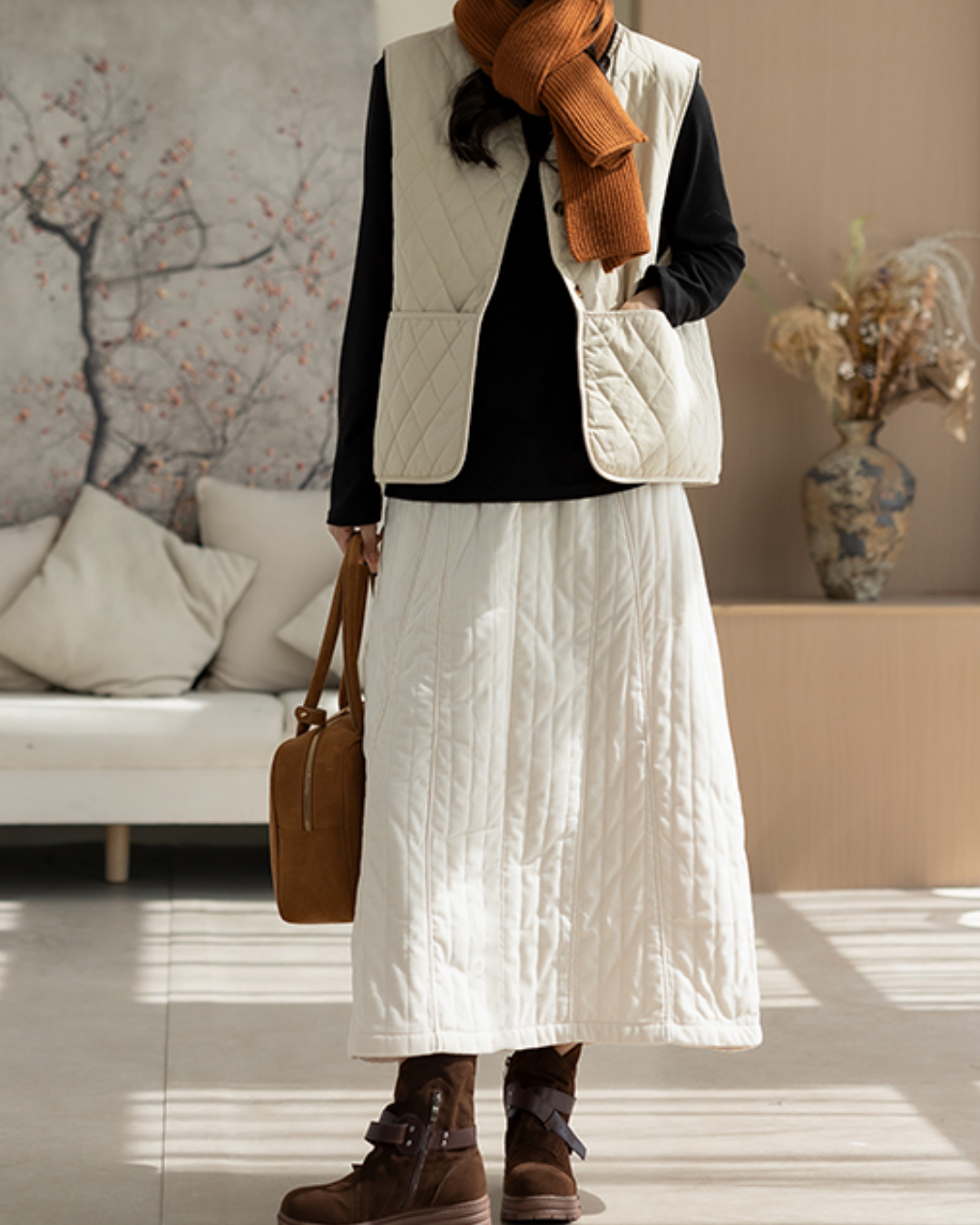 ダイヤチェックビッグポケットキルティングベスト 2787 – relaloop