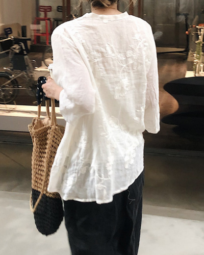 アクセントタイエンブロイダリーラップトップ 2856