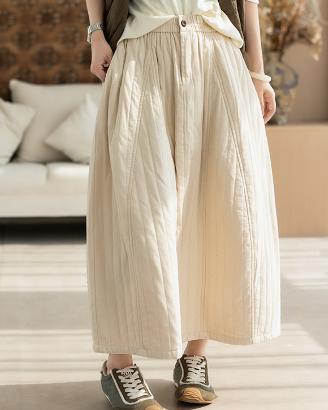 ストライプキルトサイドポケットスカート 2782