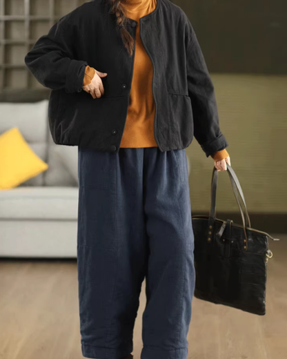 ウェーブデザインキルティングジャケット 2778