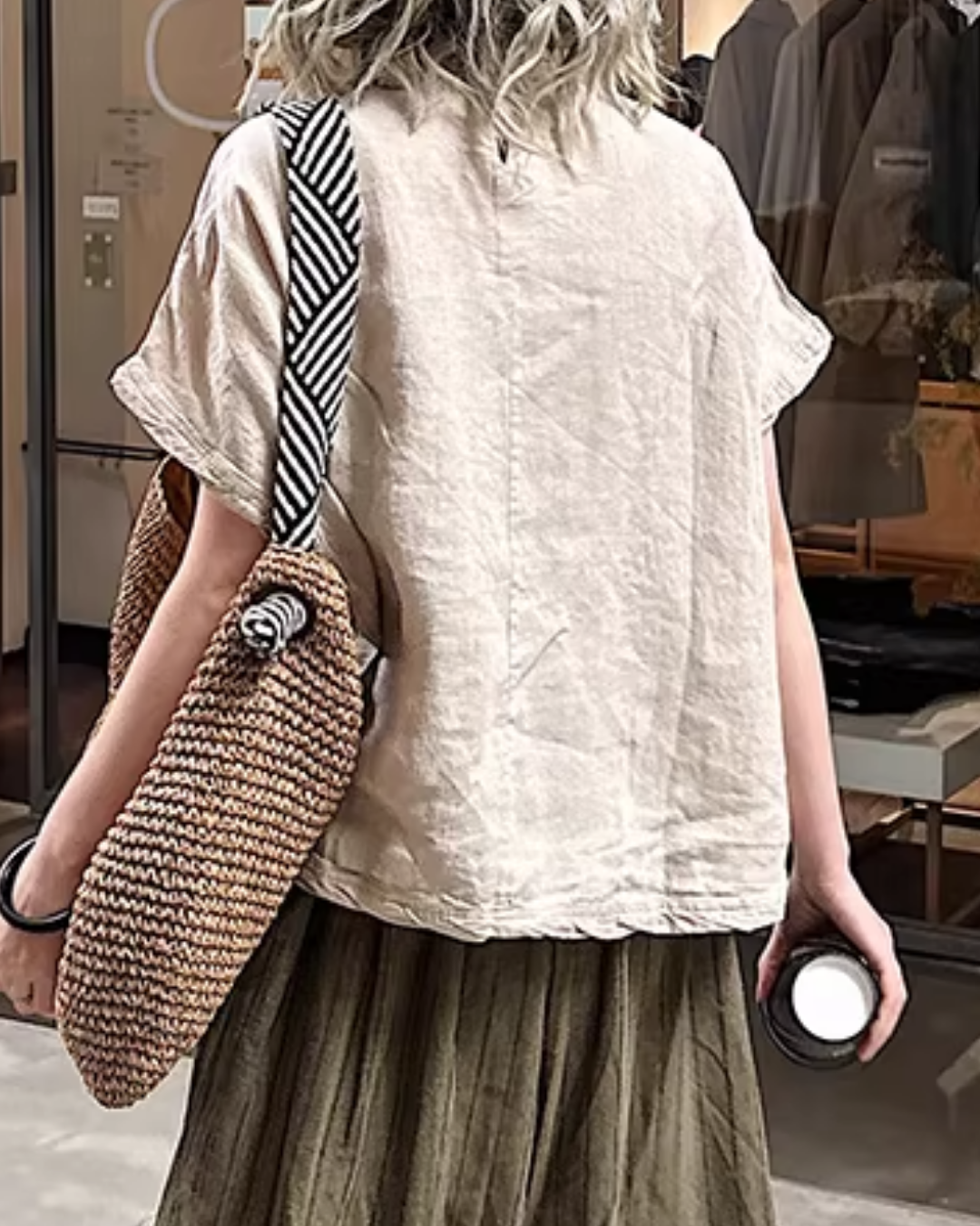 ワイドシルエットスタンドカラーカットソー 2818