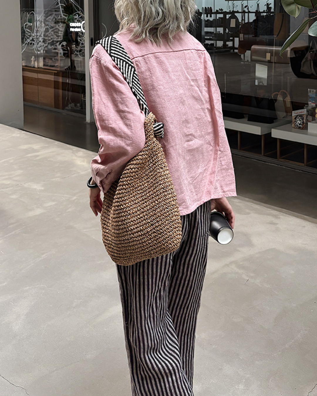 モックネックビッグポケットシャツ 2728