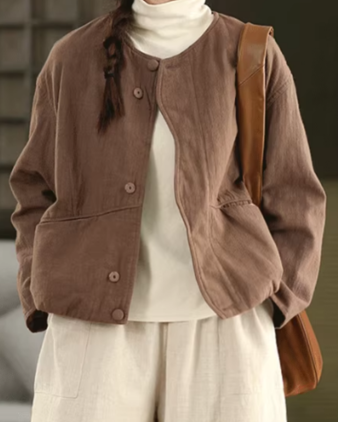 ウェーブデザインキルティングジャケット 2778