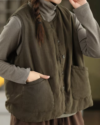 ビックポケットリラクシーキルティングベスト 2771