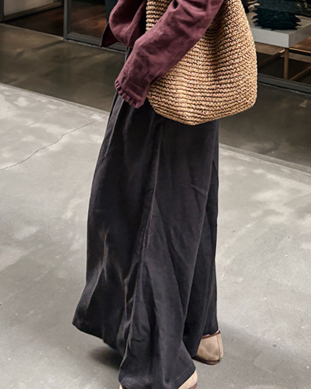 オーバーサイズワイドレッグリラックスパンツ 2828