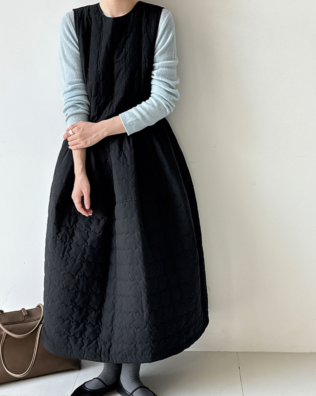 キルティングバックリボンワンピース 2768