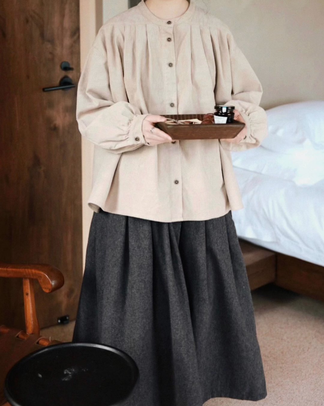 ボリュームフレアシックスカート 2759