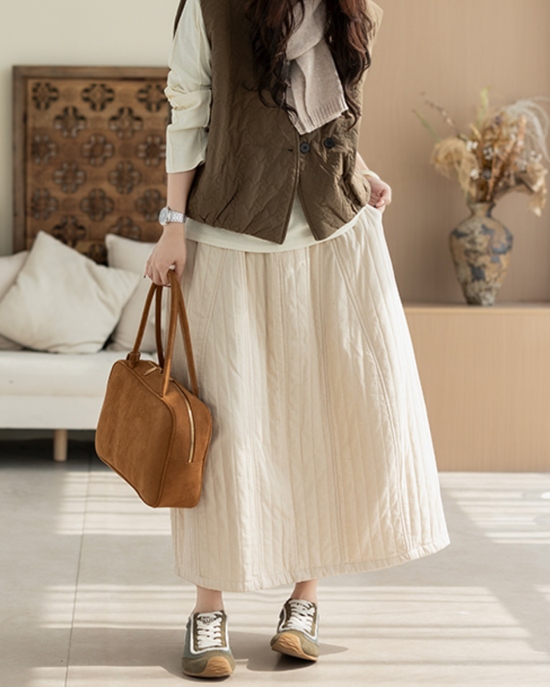 ストライプキルトサイドポケットスカート 2782