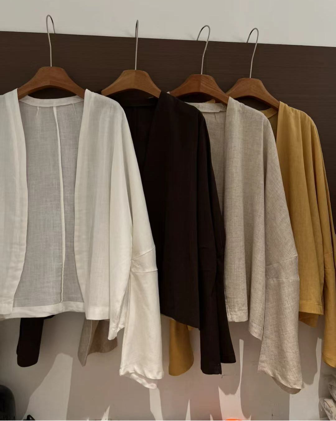 ノーカラーオープンフロントカーディガン 2711
