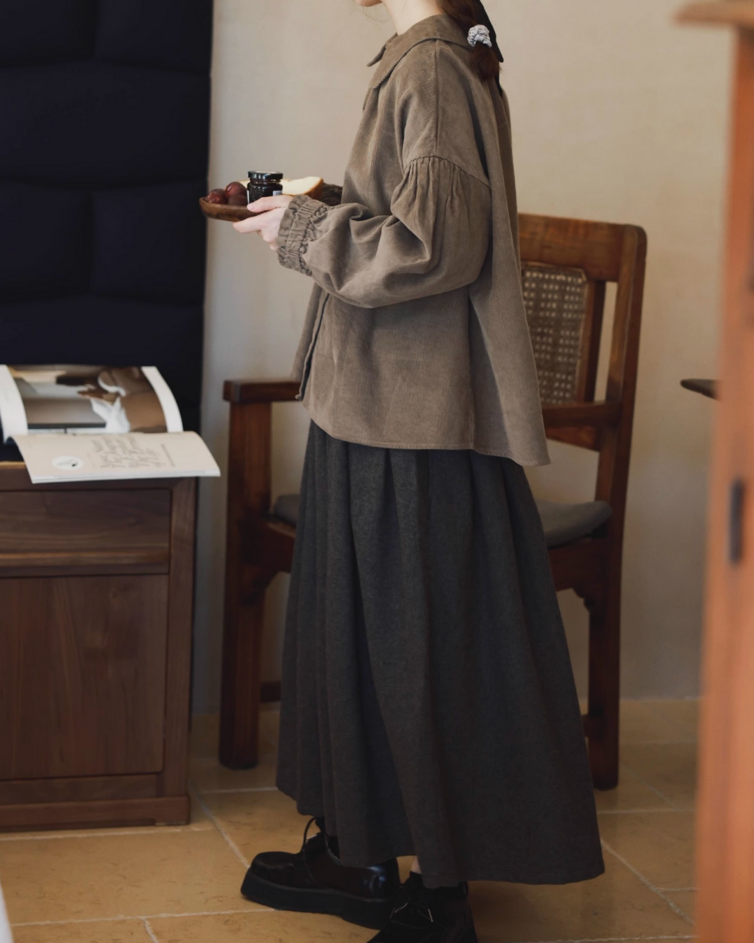 ボリュームフレアシックスカート 2759