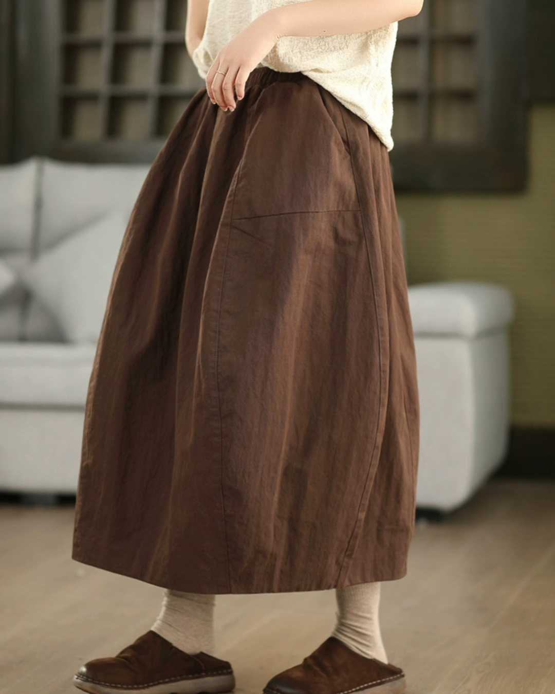 バルーンシルエットロングスカート 2775