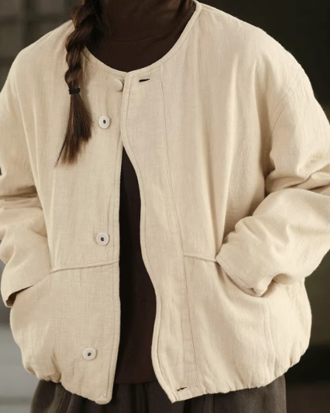 ウェーブデザインキルティングジャケット 2778