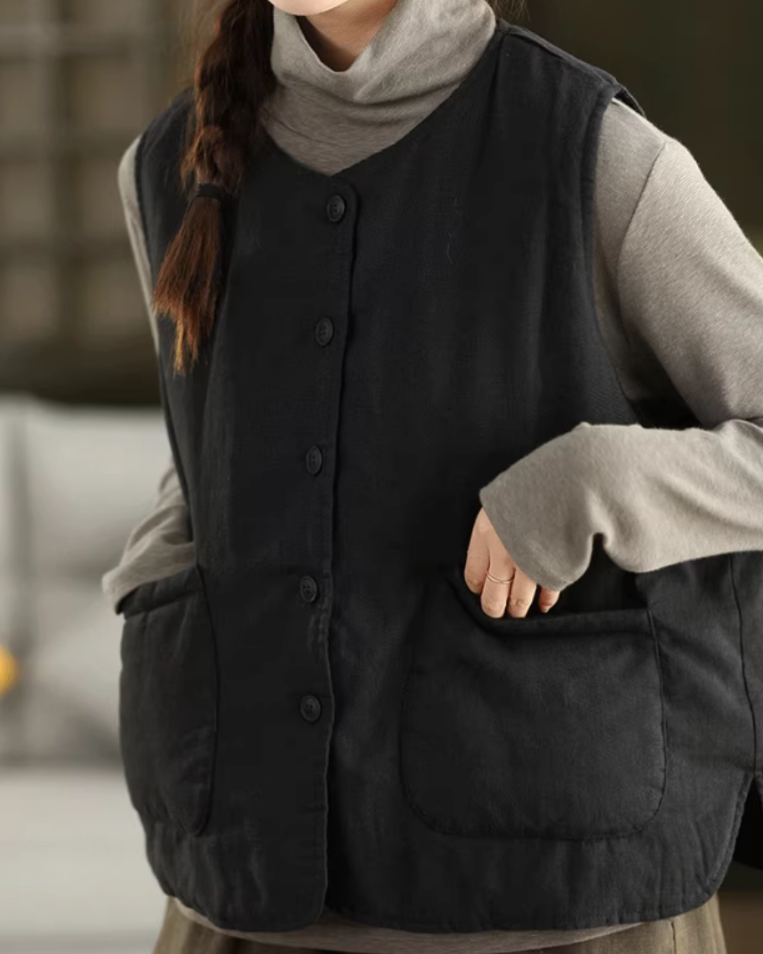 ビックポケットリラクシーキルティングベスト 2771