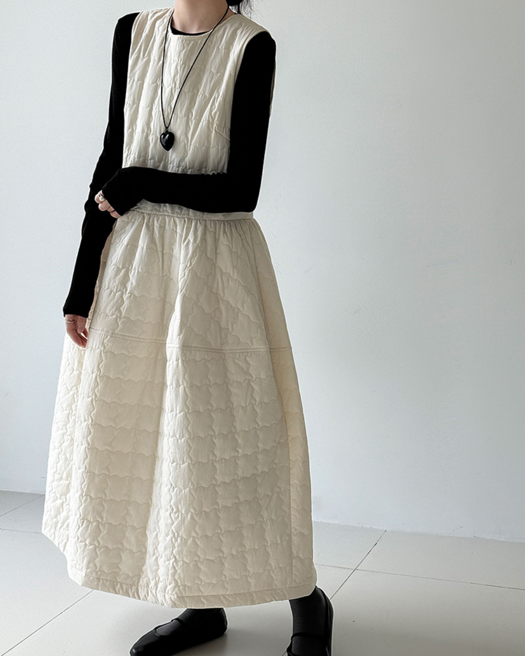 キルティングバックリボンワンピース 2768