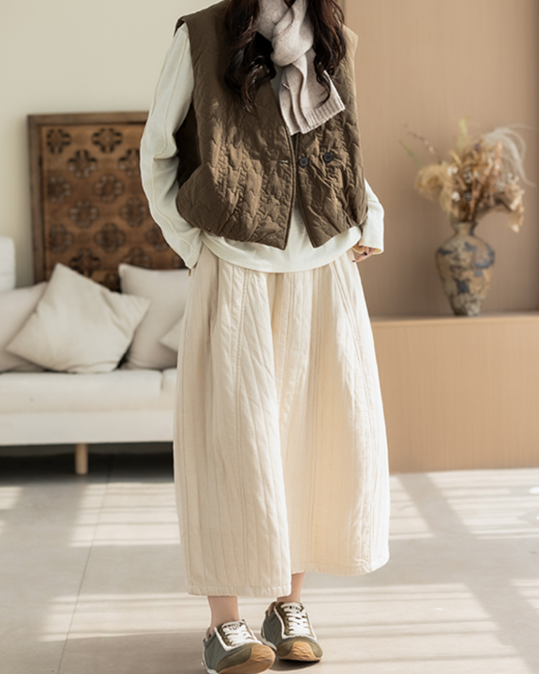 ストライプキルトサイドポケットスカート 2782