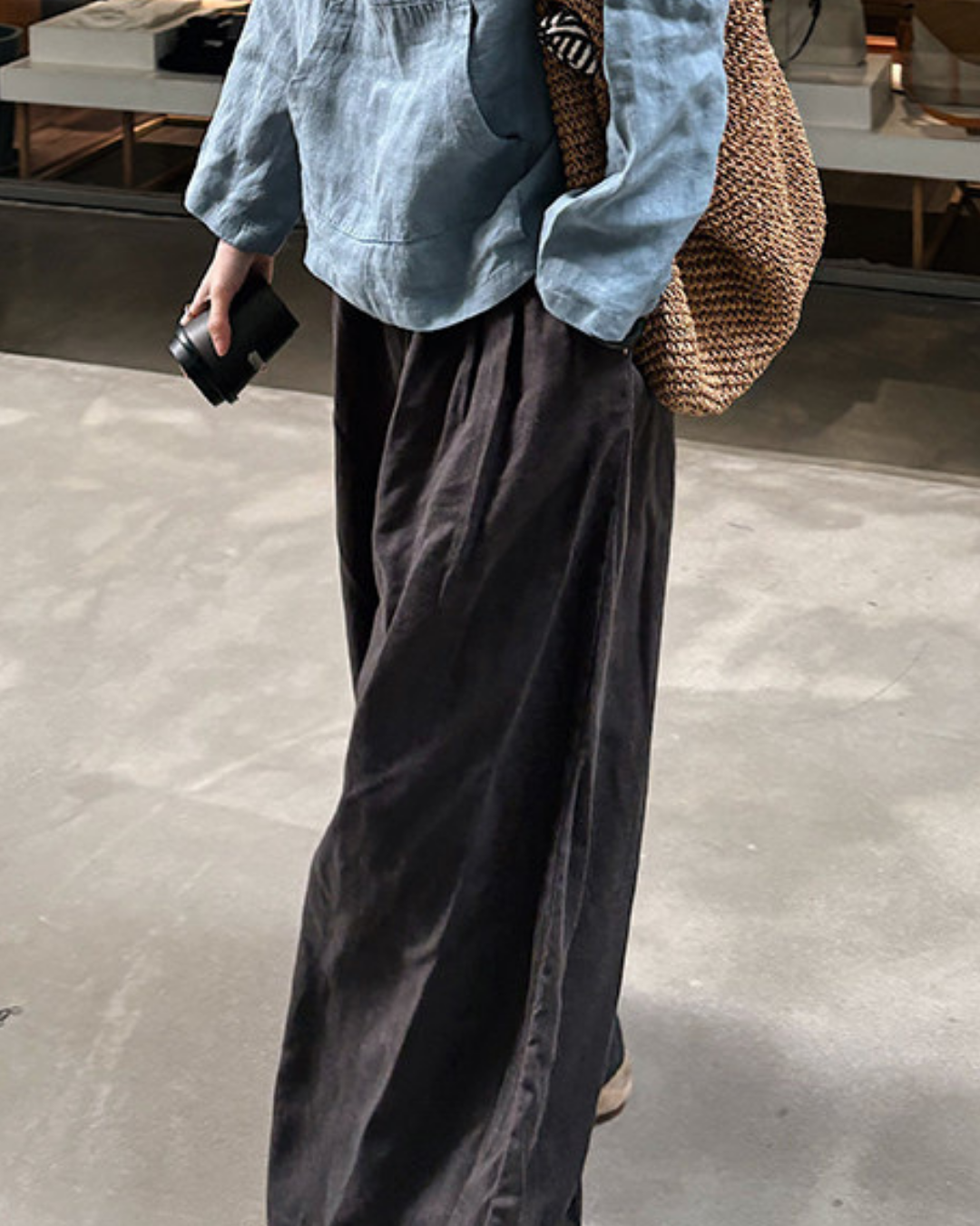 オーバーサイズワイドレッグリラックスパンツ 2828