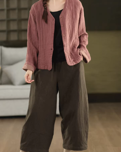 Vネックライトカーディガンジャケット 2780