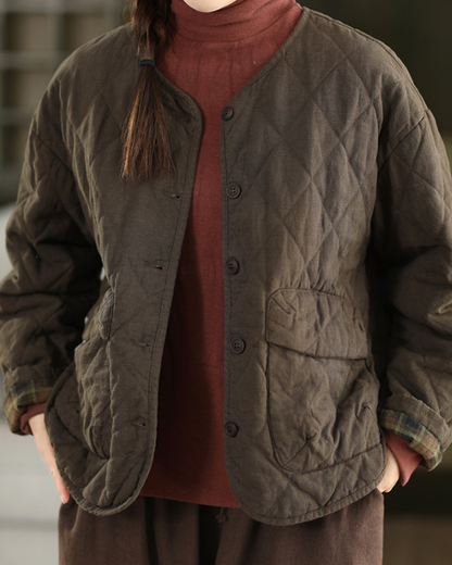 ライトキルティングウラチェックジャケット 2774