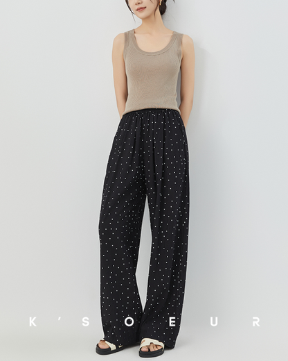ストレートラフドットパンツ 1904