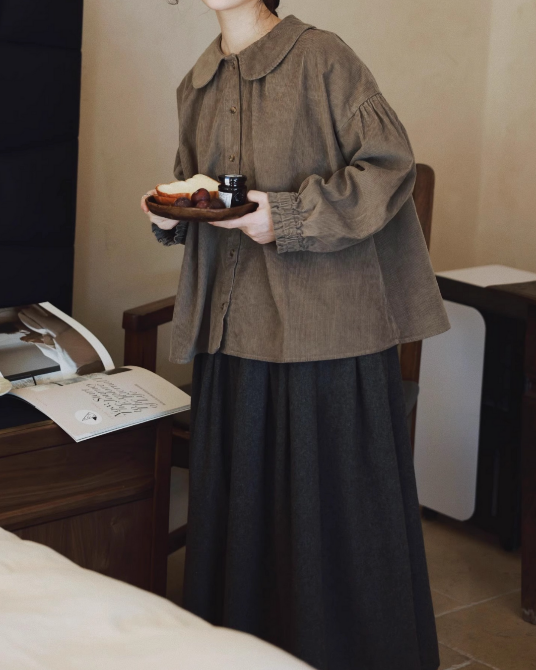 ボリュームフレアシックスカート 2759