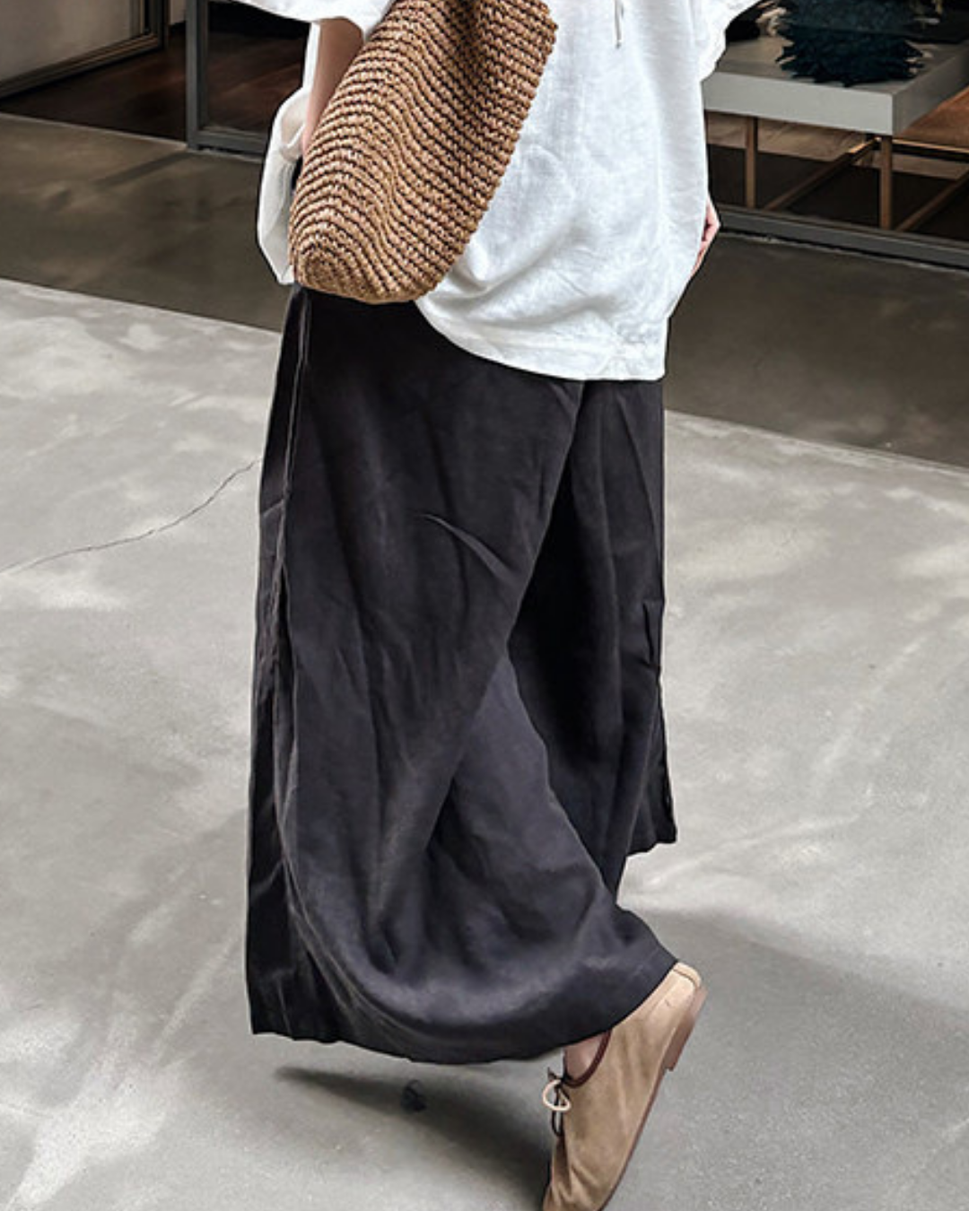 オーバーサイズワイドレッグリラックスパンツ 2828