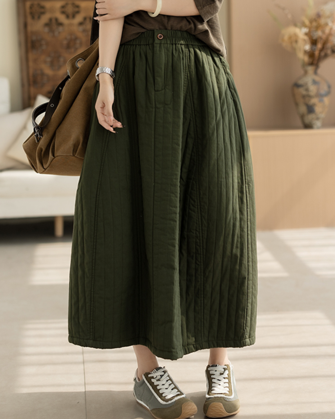 ストライプキルトサイドポケットスカート 2782